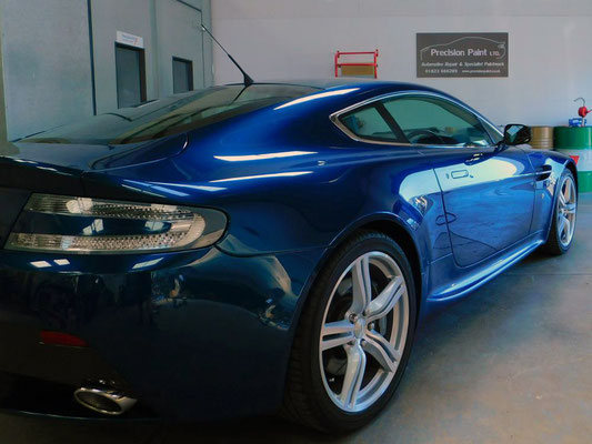 Aston Martin V8 Vantage After Body Work Carried Out by Precision Paint | Wellington