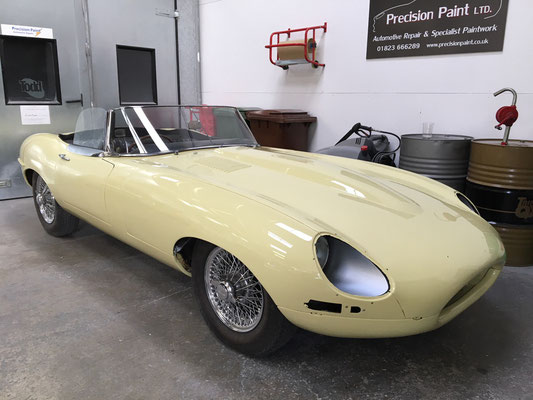 Jaguar E-Type Strip Down and Exterior Respray | Precision Paint Wellington