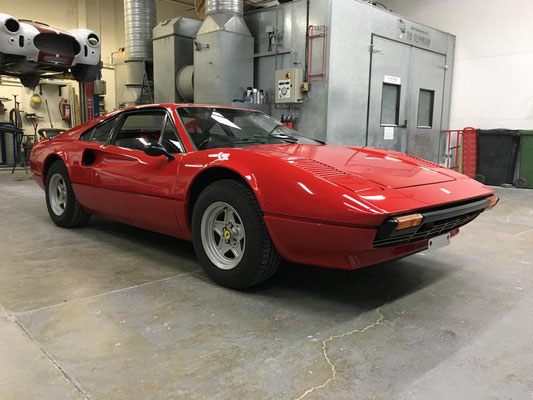 Red Ferrari Full Body respray | Precision paint Wellington