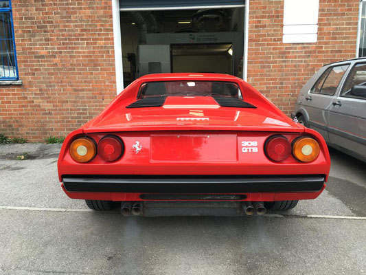 Red Ferrari Full Body respray | Precision paint Wellington