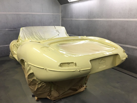 Jaguar E-Type Strip Down and Exterior Respray | Precision Paint Wellington