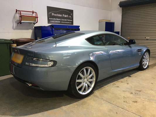 Aston Martin DB9 - Finished work by Precision Paint Wellington, Somerset
