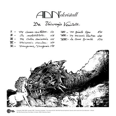 ADN Ckrystall / De Unicorns Veritate / CHF 36.50