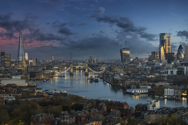 London bei Nacht, England, Vereinigtes Königreich