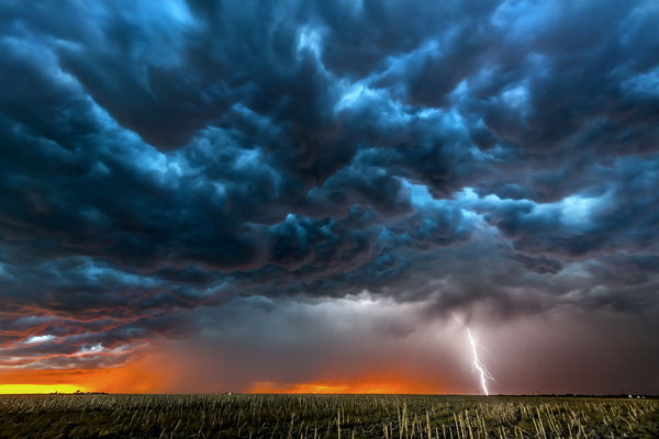 Sturmwolken, Great Plains, USA. 