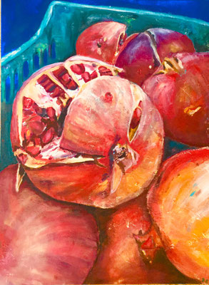 Granatäpfel, 60x80cm
