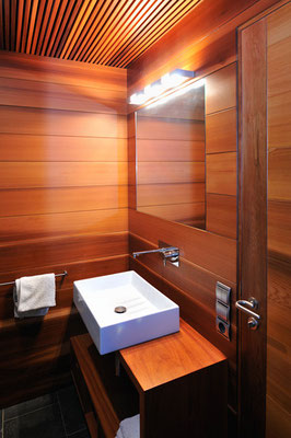 Canadian cedar wood bathroom