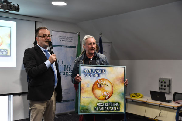 Ein Bild als Geschenk, geschaffen vom Künstler Karl Krendl aus Bischofstetten, Niederösterreich