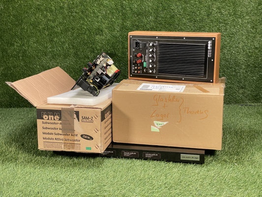 Monacor SAM-2 Subwoofer-Aktivmodul Frontansicht