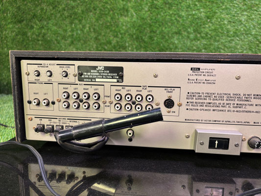 JVC 4VR-5436 Quadraphonic Stereo Receiver Rückseite Anschlüsse