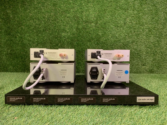Endstufe Audiolabor Diamant 500 Rückseite Anschlüsse