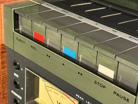 Teac A-450 Kassettendeck Bedienfeld und Regler