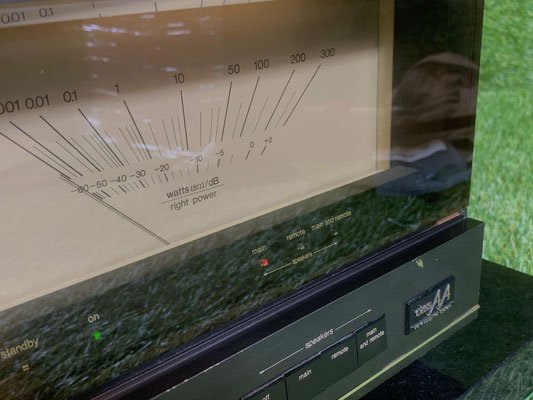 technics se-a100 VU Meter detail