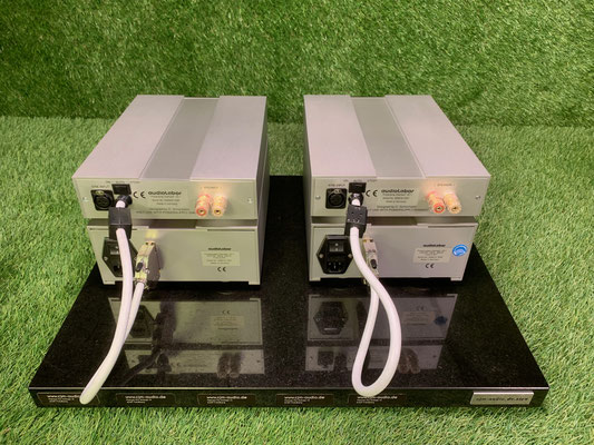 Endstufe Audiolabor Diamant 500 Rückseite Anschlüsse