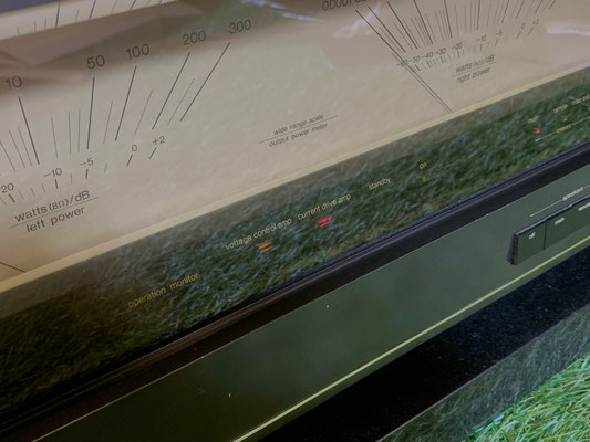 technics se-a100 VU Meter detail