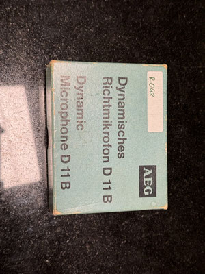 Mikrofon AEG D 11 B Dynamisches Richtmikrofon mit Originalverpackung