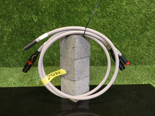 XLR auf Cinch Highend Kabel 100 cm mit Eichmann Bullet Plugs Vorderansicht