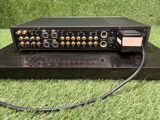Vorverstärker Onkyo Integra P 3890 Rückansicht mit XLR Cinch und Phono Anschlüssen