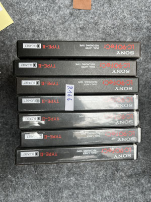 Zubehör Sony Elcaset LC 90 FeCr Type II Elcaset Kassetten Seitenansicht