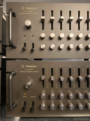 Equalizer Technics SH 9090 Universal Frequency Equalizer Bedienelemente Detail