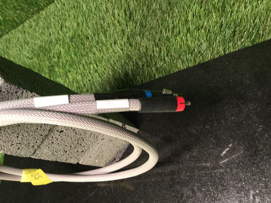 XLR auf Cinch Verbindungskabel XLR-Stecker Nahaufnahme
