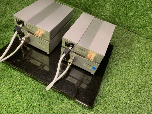 Endstufe Audiolabor Diamant 500 Rückseite Anschlüsse