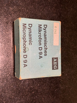 Mikrofon AEG D 9 A Dynamisches Mikrofon mit Originalverpackung