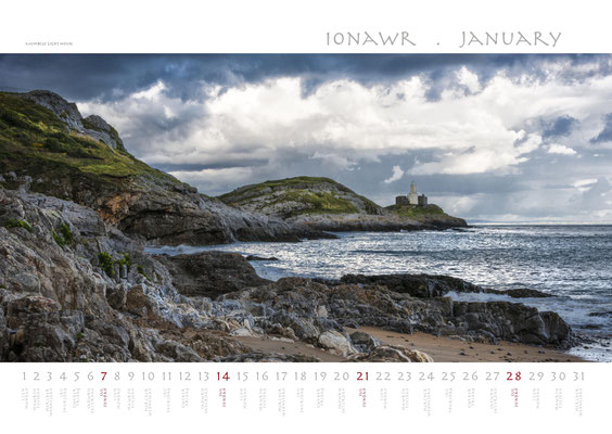 Calendar Wales 2018, Mumbles Light House