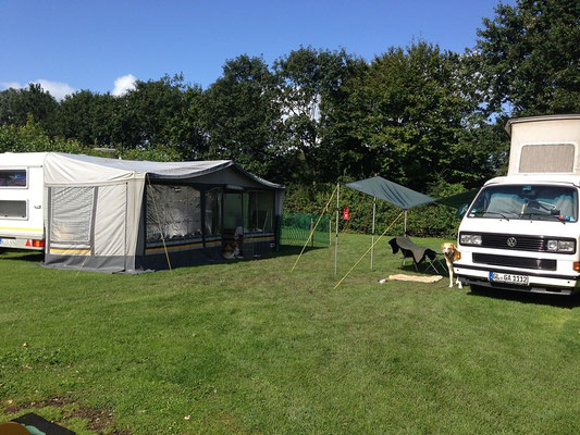 Auf dem Campingplatz