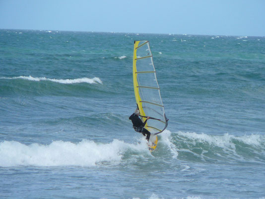 Die Surfausrüstung musste natürlich wie immer auch mit!