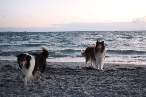 Sheila und Carlo am Strand