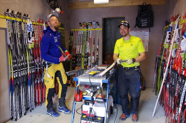 Steffen und Sebastian bei ihrer genialen Arbeit...