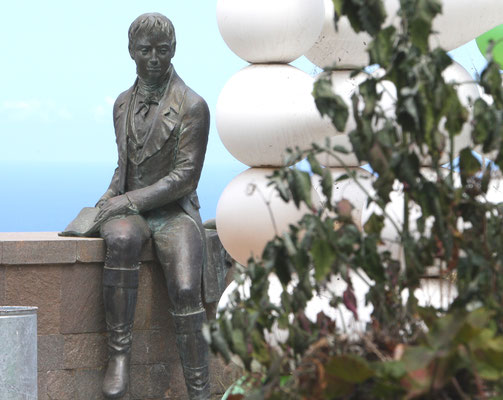 Mirador de Humboldt, Teneriffa, Statue, Alexander von Humboldt, Foto: Helge Stroemer