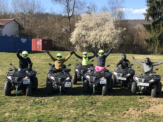 Gruppe Segway, Quad, Bogenschießen