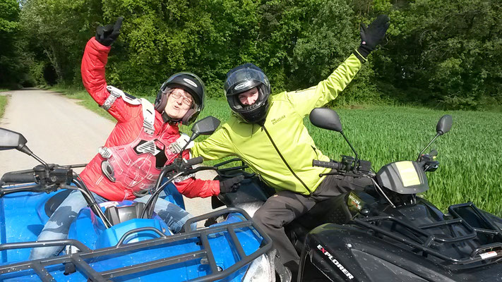 Gruppe Segway, Quad, Bogenschießen