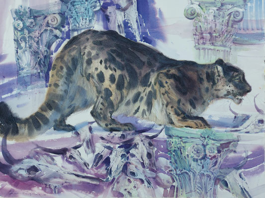 New resources, watercolour, 73x53cm