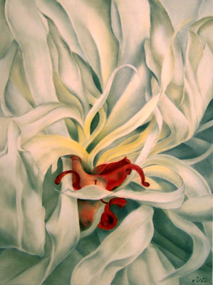 Blütenwesen VI, 80 x 100 cm, Öl/Leinwand 
