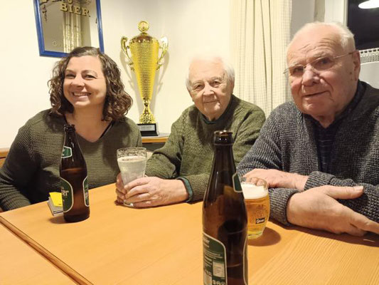 Katrin mit unseren treuen Oldies Bert und Max
