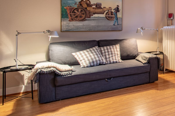 Küche mit Schlafsofa