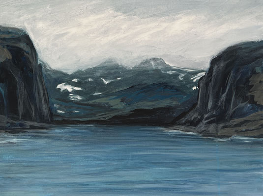 Fjordland  acryl on canvas  63 cm / 47 cm