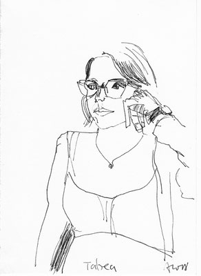 Tabea, 2018, Tusche, 21 x 14,7 cm