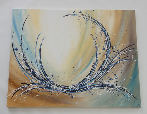 Berührung in petrol 90x70