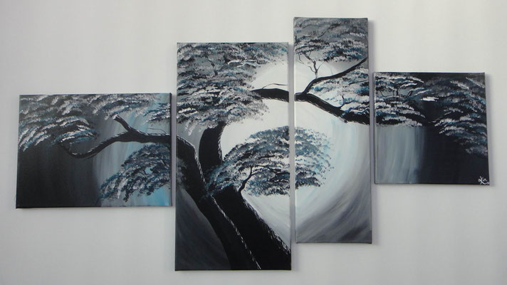 Geheimnisvolle Bäume 130x70