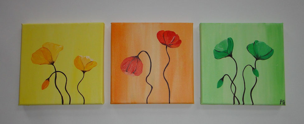 Bunte Blumen 60x20
