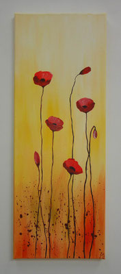 Sonnige Blumen 30x80