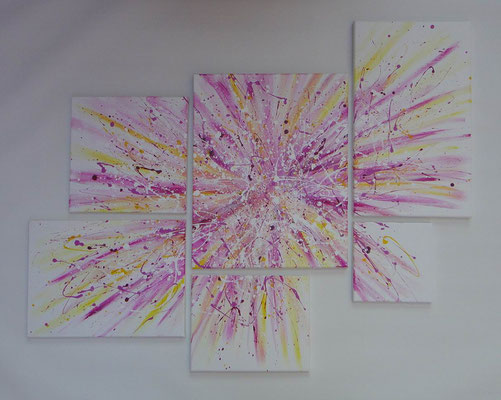 Expression rosa-gelb 110x85