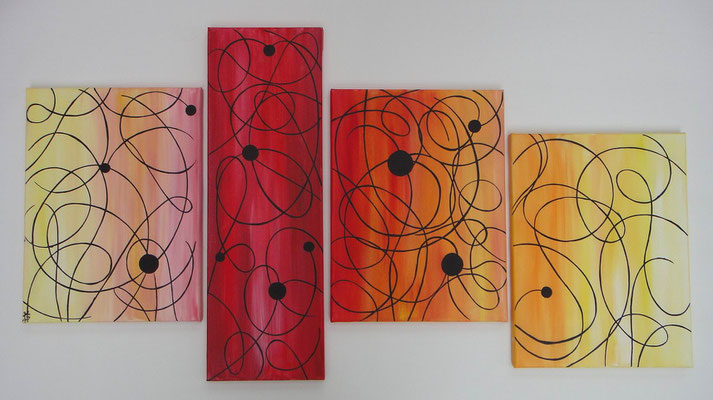 Linien und Punkte 110x60