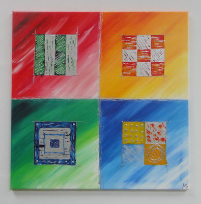 Verrückte Quadrate 70x70