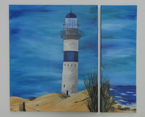 Leuchtturm am Steinhang 70x70