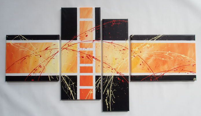 Illusion in orange 120x70